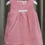 فستان بيبي شتوي قطيفة منقط | 1FT Baby